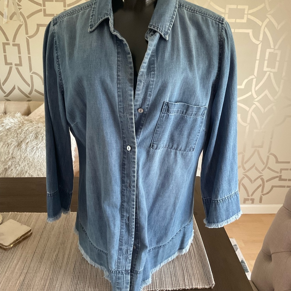 Liverpool Light Blue Denim Shirt